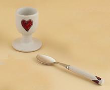 EGG CUP AND SPOON